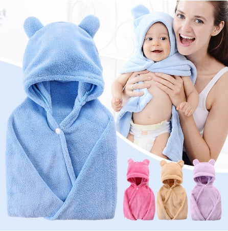 The Essential Cotton Hooded Baby Bath Towel for Your Little One